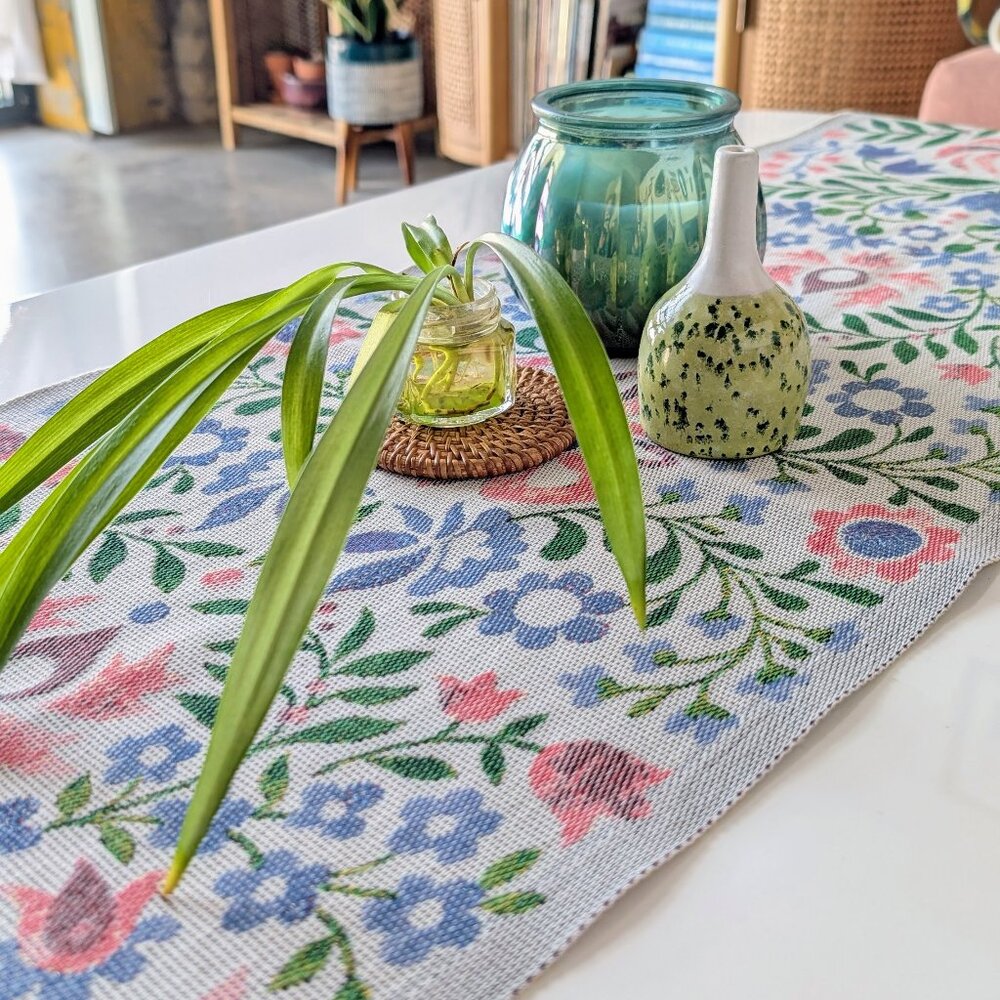 Ekelund Weavers Akvarell Organic Cotton Table Runner 14" x 47"